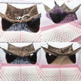 thumbnail image 4 of Dream Lifestyle Pet Animal Cage Hammock - Soft Warm Bunkbed Hammock-Fit for Kitten,Ferret,Squirrel,Rat,Hamster or Other Small Animals - 14'' x 14'', 4 of 8
