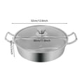 thumbnail image 3 of ToppiJoy 5L Double-flavor Hot Pot, Stainless Steel Hot Pot with Divider and Clear Lid, Divided Stockpot for Gas Hob, 3 of 12