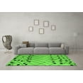 thumbnail image 3 of Ahgly Company Indoor Square Abstract Green Modern Area Rugs, 5' Square, 3 of 4