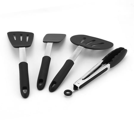

Spatula With Hanging Holes 4pcs/Set Cooking Tools Food Tongs Heat Resistance Baking Tools For Home Kitchen