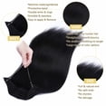 thumbnail image 2 of Benehair Wire In 100% Remy Human Hair Extensions Thick Hidden Secret Headband One Piece No Clip Black Woman 16"-22", 2 of 10