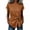 Orange, variant on Womens Short Sleeve Tops Crewneck Tied Knot Tunic Wrap Blouse Pullover Summer Holiday Wear Shirts Orange,S