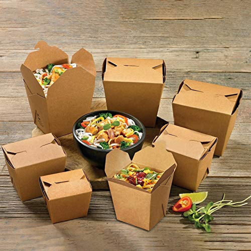 Fit Meal Prep Chinesische Take Out Boxen – 50 Stück, 900 Ml, Weiß