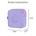 thumbnail image 2 of Durable Wear-resistant with Key Ring Male Female Canvas Wallet Money Bag Credit Card Holoder Money Coin Purse LIGHT PURPLE, 2 of 7