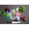 thumbnail image 2 of Boston Terrier Hippie Dawg Glass Cutting Board Large 12 in x 15 in, 2 of 5