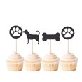 thumbnail image 4 of 24PCS Cake Topper Decorative Dog Bone Paw Cake Pick Cupcake Topper for Birthday, 4 of 10