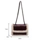 thumbnail image 3 of Bolso de hombro con cadena retro bandolera de gamuza sintética de vellón de calle vintage, 3 of 8