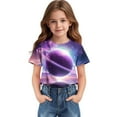 thumbnail image 4 of Piuwrlz T-Shirts Tops for Kids Girls Short Sweatshirt Sleeve Purple Size 3 Years, 4 of 8