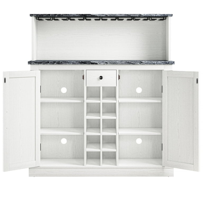 Off white bar cabinet sale