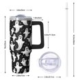 thumbnail image 2 of Halloween Cup, Witch Pumpkin Tumbler with Handle and Straw 30oz, Spooky Gift Travel Coffee Mug, 2 of 5