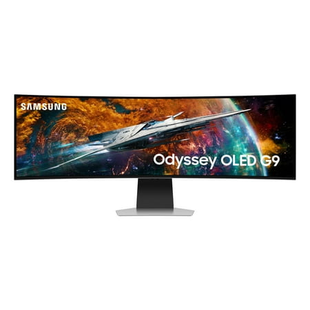SAMSUNG 49" Class Odyssey OLED G95SC DQHD Neo Quantum Processor Pro 0.03ms 240Hz Curved Smart Gaming Monitor - LS49CG954SNXZA