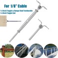 thumbnail image 2 of  T316 Stainless Steel Tensioner Set for Cable Railing w/Deck Toggle 1/8" Cable, 2 of 7