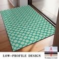 thumbnail image 3 of Green Daisy Flower Floral Pattern Door Rugs,Washable Non Slip Door Mats Indoor,Decorative Door Mats,Entry Mat Indoor for Entrance,Bedroom,Kitchen,Bathroom,20"x32", 3 of 6