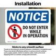 thumbnail image 3 of (2 Pack) Do Not Enter While In Operation Sign, 3 of 7