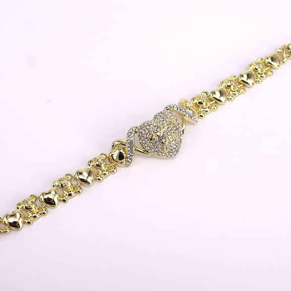 JoeytheJewelryNY 18k Layered real gold filled xo bracelet love 7.5 inches #4