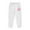 White, variant on Girls Fashion Sweatpants, Jogger Pants Ages 2-13, Kids Printed Athletic Casual Joggers for Girls and Boys