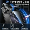 thumbnail image 3 of JETech 5 in 1 Case for iPhone 17 Pro 6.3-Inch with 2 Pack Each Tempered Glass Screen Protectors and Camera Lens Protectors, Non-Yellowing Shockproof Bumper Phone Cover (Black), 3 of 5