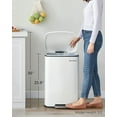 thumbnail image 5 of 13 Gallon Stainless Steel Kitchen Trash Can, Garbage Can, Soft Close, White, 5 of 12