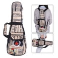 thumbnail image 1 of 24" Ukelele Bag Case Paper Pattern Oxford Backpack Adjustable Shoulder Strap Pocket 6mm Thicken Padded, 1 of 6