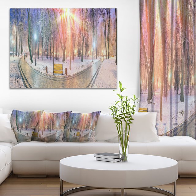 Beautiful Mariinsky Garden View - Landscape Photography Canvas Print