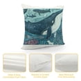 thumbnail image 4 of Whale Pattern Print Farmhouse Fall Home Decor Cushion Case,Throw Pillow Covers  Inch for Couch Bed Sofa, 4 of 5