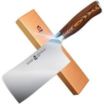 TUO Cleaver Kitchen Chopping Knife, Stainless Steel, 6 inch - Fiery Phoenix Series