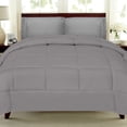 thumbnail image 2 of Luxury 5 Piece Bed in a Bag Down Alternative Comforter and Sheet Set - Gray - King, 2 of 2