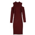 thumbnail image 1 of bar III Womens Textured Bodycon Dress, Red, Medium, 1 of 2