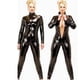 thumbnail image 2 of Uniforme de tentación de ropa interior sexy de una pieza con cremallera súper larga de cuero grande que moldea el cuerpo de charol para mujer policía sexy abierta, 2 of 5