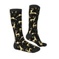 thumbnail image 3 of Balery Christmas Gold Deers Fun Novelty Socks Men'S Women'S Crew Socks Funny Crazy Novelty Socks Quirky And Cool Socks, 3 of 9