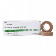 McKesson Surgical Tape, .5 Inch x 10 Yards, Tan, 24 Count