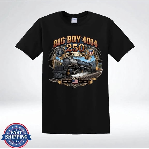 Big Boy 4014 250 Anniversary Steam Train T-Shirt