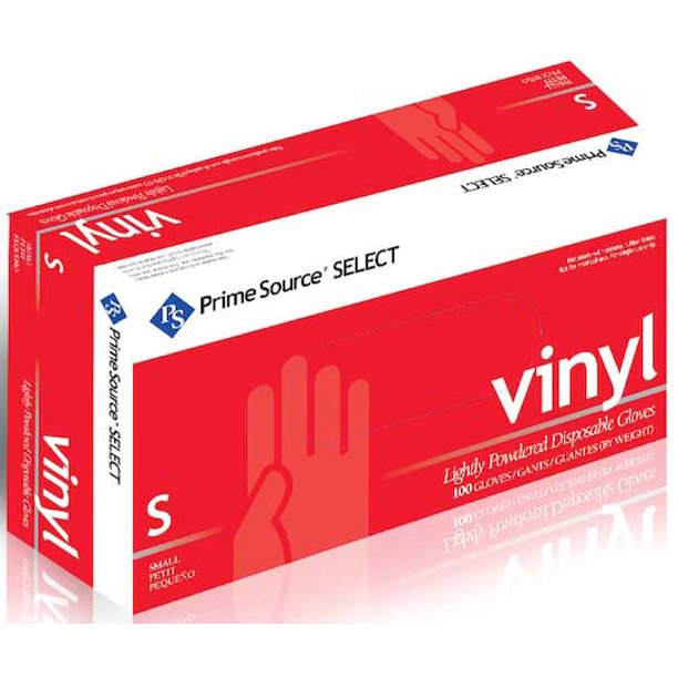 Bunzl Prime Source 3 Mil Lightly Powdered Small Select Clear Vinyl ...