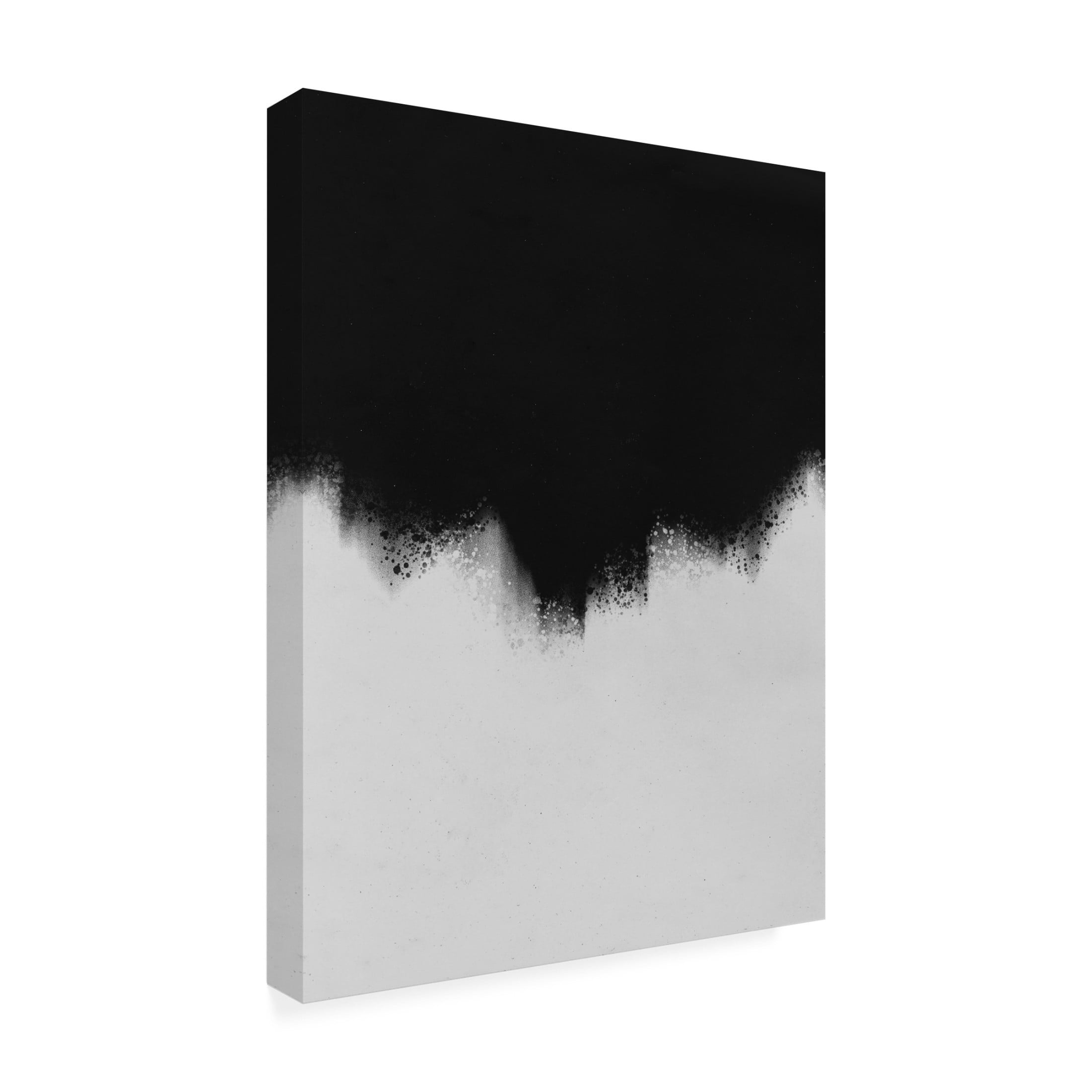 Canvas Wall Art - Treechild 'Black and Concrete' Wall Art for Living Room, Bedroom, or Office D?cor by Trademark Fine Art - 35 x 47 Inches