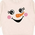 thumbnail image 3 of Inktastic Cute Snowman Girl Face Toddler Sweatshirt, 3 of 4