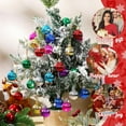 thumbnail image 3 of Stijggn 2pcs Christmas Balls Christmas Decorations Decorative Hanging Baubles, Shatterproof Plastic Decorations for Holiday Wreath Party Christma Tree Decor, 3 of 8