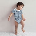 thumbnail image 3 of Kdxio Dolphins Pattern Unisex Baby Cotton Short Sleeve Bodysuits-3 Months, 3 of 5