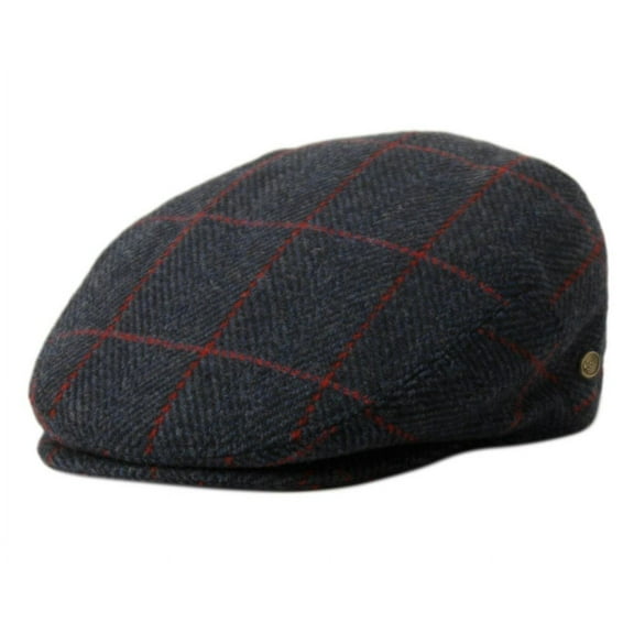 Wool Tweed Men's Plaid Herringbone Newsboy Ivy Cap Gatsby Golf Flat Hat