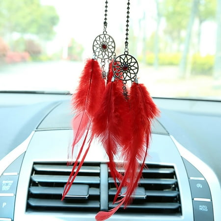 

Hxroolrp Home Decor Wind Chimes Mini Dream Catchers Car Pendant Wind Chimes Feather Decoration Home Decor & Wall