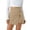 *Khaki, variant on ClodeEU Women's Mini Asymmetrical Skirt with Shorts Underneath,Split Hem and Wrap Front Skort Black,Womens Plus XXL