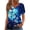 Blue, variant on Summer Tops for Women 2025 Trendy, Plus Size Blouses for Women 4X-5X Athletic Tops Women 3X Women Casual Tops Cotton Solid Color Tshirts my orders