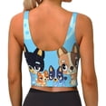 thumbnail image 3 of Lsque Bluey Printed Women'S Sports Bra, Compression, Moisture Wicking, High-Impact Sports Bra For Women,Supportive sports bra-XX-Large, 3 of 9