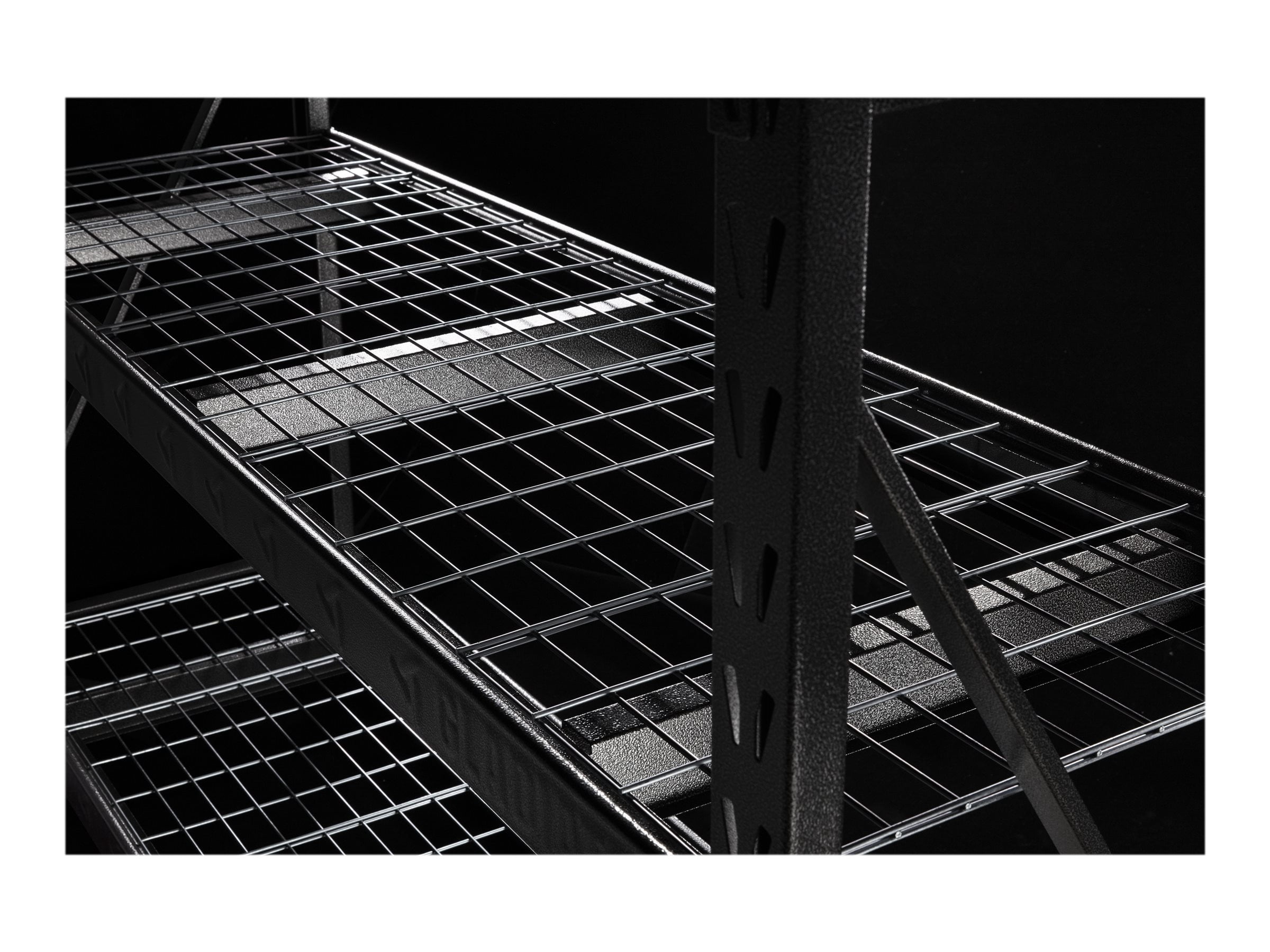 GLADIATOR 77" WIDE HEAVY DUTY RACK WITH FOUR 24" DEEP SHELVES
