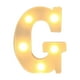 thumbnail image 3 of Letras LED del alfabeto, letras de plástico blanco A-M, 26 luces LED del alfabeto inglés G, 3 of 3