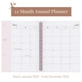 thumbnail image 2 of Rileys & Co 2025 Diagonal Weekly Planner - Annual Weekly & Monthly Agenda Planner, Jan - Dec 2025, Flexible Cover, Notes Pages, Twin-Wire Binding (8.5 x 11-Inches, Pink), 2 of 5
