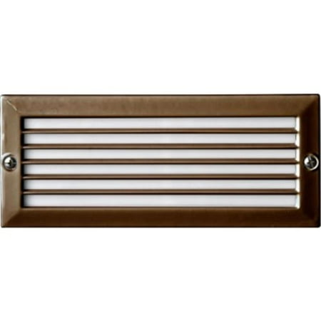 

Dabmar Lighting LV-LED601-BZ 2 x 2.5W & 12V JC-LED 30 LEDs Louvered Step Light - Bronze