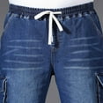 thumbnail image 6 of hotojiny Plus Size Mens Jeans Baggy Straight Leg Casual Denim Jeans Big and Tall Loose Fit Streetwear Stylish Cargo Denim Pants, 6 of 6