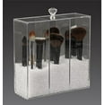 thumbnail image 2 of Glamorebox Porte-Brosse Étui de Rangement 3 Compartiments Acrylique Transparent A3, 2 of 3