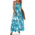 thumbnail image 1 of Robe Sans Manches en Forme de Cocotier Jungle Robe d'Été 2024 Femmes Robes Longues d'Été, 1 of 5