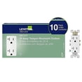 thumbnail image 2 of Leviton M02-T5825-WMP 20A 125V Decora Prises Résistantes au Tassage, Blanc - 10 Unités, 2 of 3